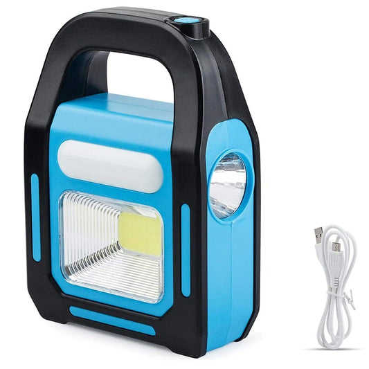 3 In 1 Solar USB Rechargeable COB LED Camping Lantern