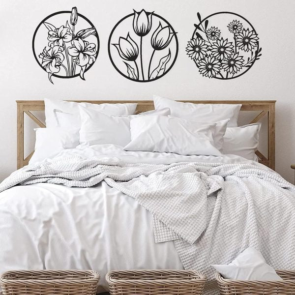 3d Floral Abstract Wooden Wall Art & Home Decoration / Item Home Décor