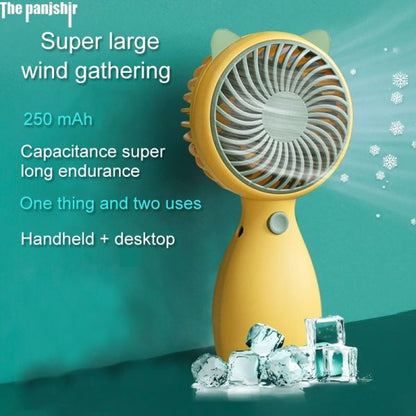 Portable Mini Desktop Fan With Usb Charging Outdoors