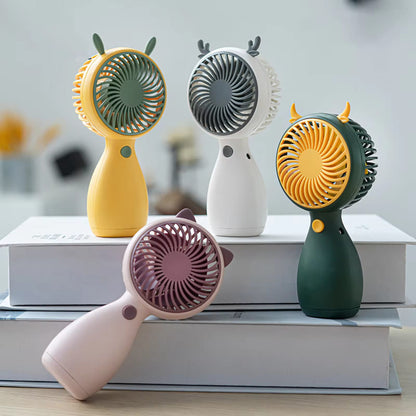 Portable Mini Desktop Fan With Usb Charging Outdoors